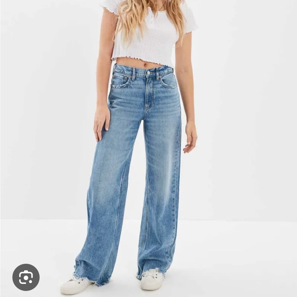 american eagle dreamy drape baggy wide leg